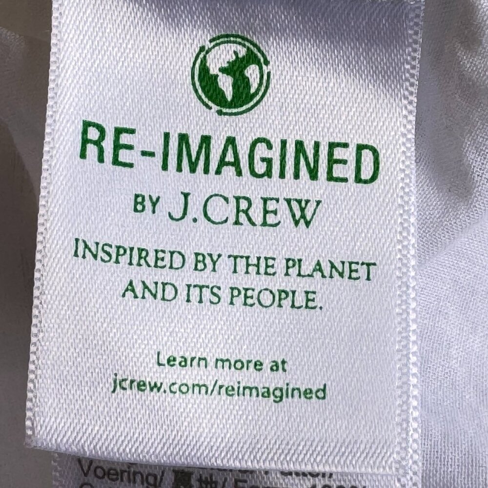 J. Crew Re-Imagined Tiered Dress Watermelon Print Side Pockets White Pink 12 - Picture 7 of 10
